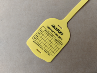 Archford Inspection Due Rubber Tag