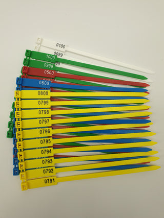 Numbered 175mm Rig Tags
