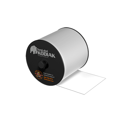 DuraLabel Kodiak Consumable - White Premium Vinyl Tape - K4-3001