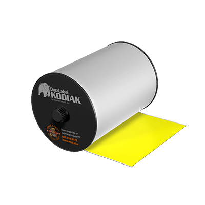 DuraLabel Printer Consumable - Yellow Premium Vinyl Tape - K6-3008