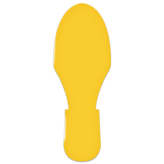 Yellow Floor Marking Footprints (10 Pack)