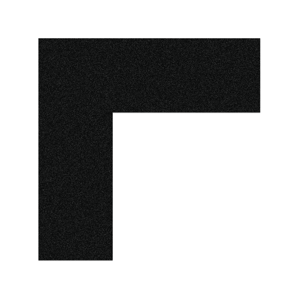 Black Durable Floor Marking Corners (50 Pack)