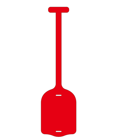 Red Blank Rubber Tag