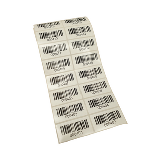 Pre-Printed Barcode Asset Labels (200 Labels)